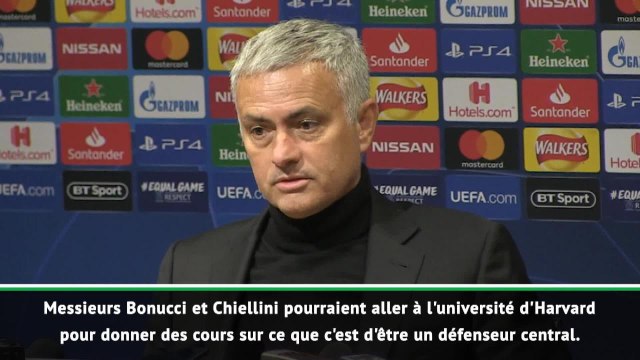 Groupe H - Mourinho : Bonucci et Chiellini pourraient donner des cours de défense