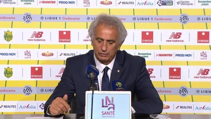 10e j. - Halilhodzic : Nantes "a montré son vrai visage"