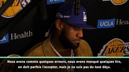 Lakers - LeBron : "Nous devons continuer à nous améliorer"