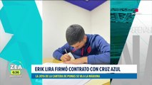 Erik Lira firmó contrato con Cruz Azul por cuatro años