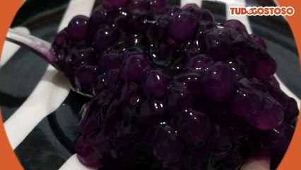 Sagu com Tang uva