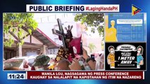 Manila LGU, nagsagawa ng press conference kaugnay sa nalalapit na kapistahan ng Itim na Nazareno