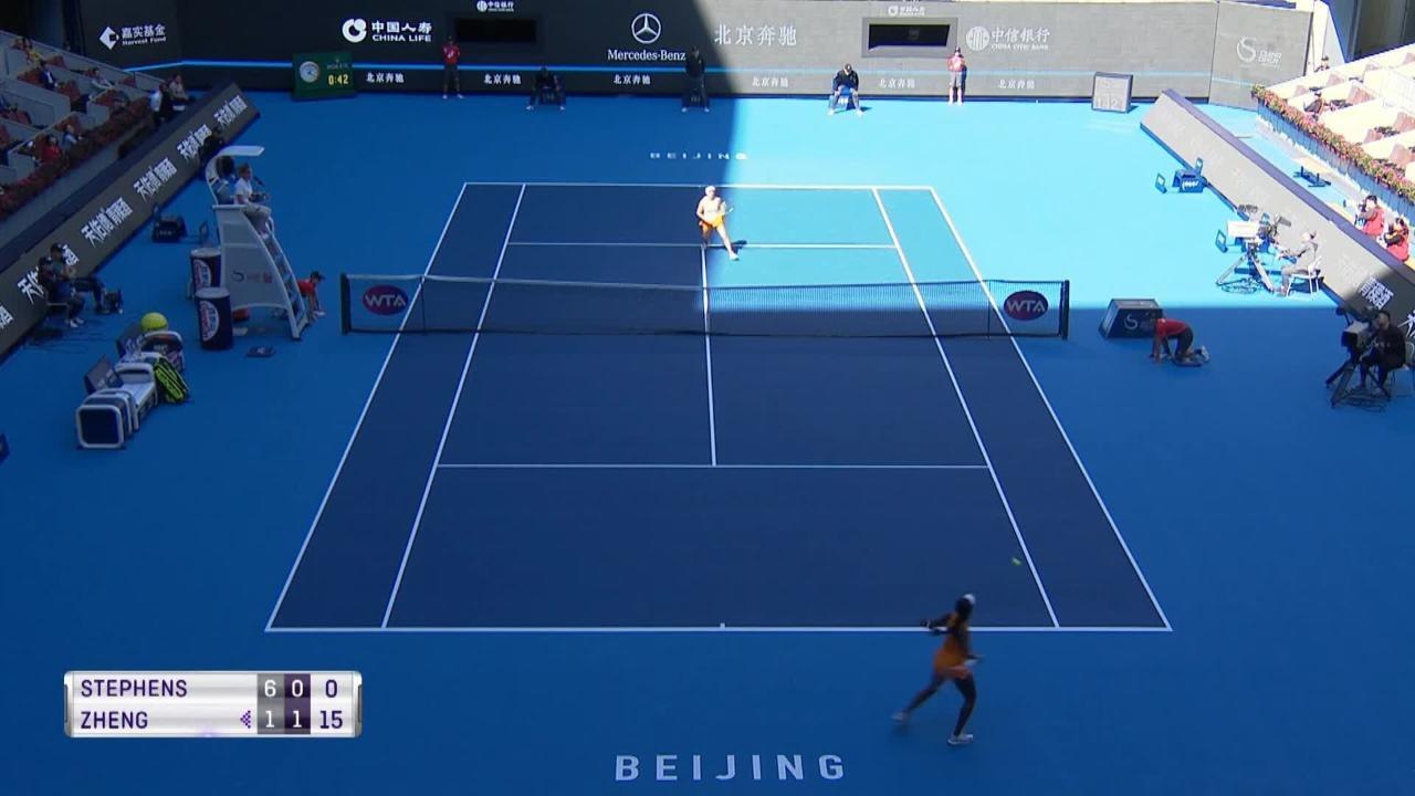 Pékin - Stephens déroule contre Zheng
