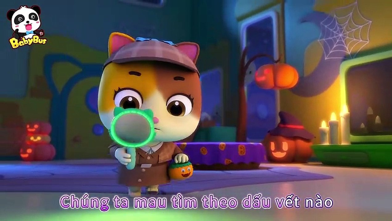 Truy tìm viên kẹo Halloween | Thám tử nhí Halloween mèo con | Nhạc thiếu nhi vui nhộn | BabyBus