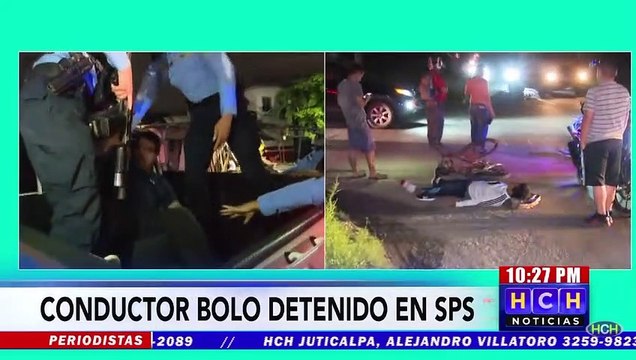 Policía detiene a conductor que atropelló a un ciclista en el barrio Cabañas de San Pedro Sula