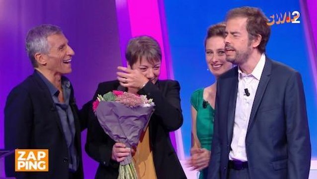 Marie-Christine en larmes devant le discours de Dominique, l'ancien champion de Tout le monde veut prendre sa place