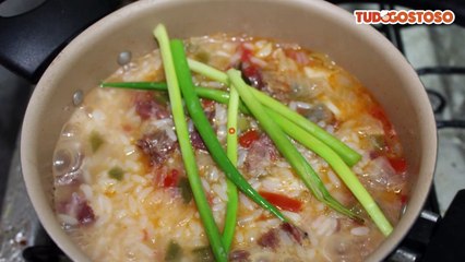 Arroz de charque (carne seca)