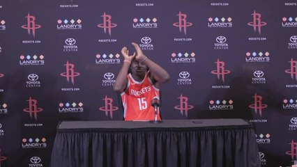 Rockets - Anthony, Harden, Paul et Capela au micro