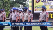 Kapolda Gorontalo Pimpin Upacara Kenaikan Pangkat Personel Polda Gorontalo