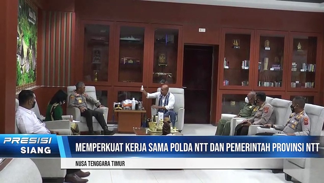 Silaturahmi dengan Gubernur NTT, Kapolda NTT Siap Dukung Program Pemerintah Membangun Wilayah NTT