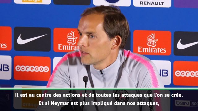 PSG - Tuchel : Nous aimons avoir Neymar au poste de numéro 10