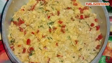 Catado de siri ao leite de coco