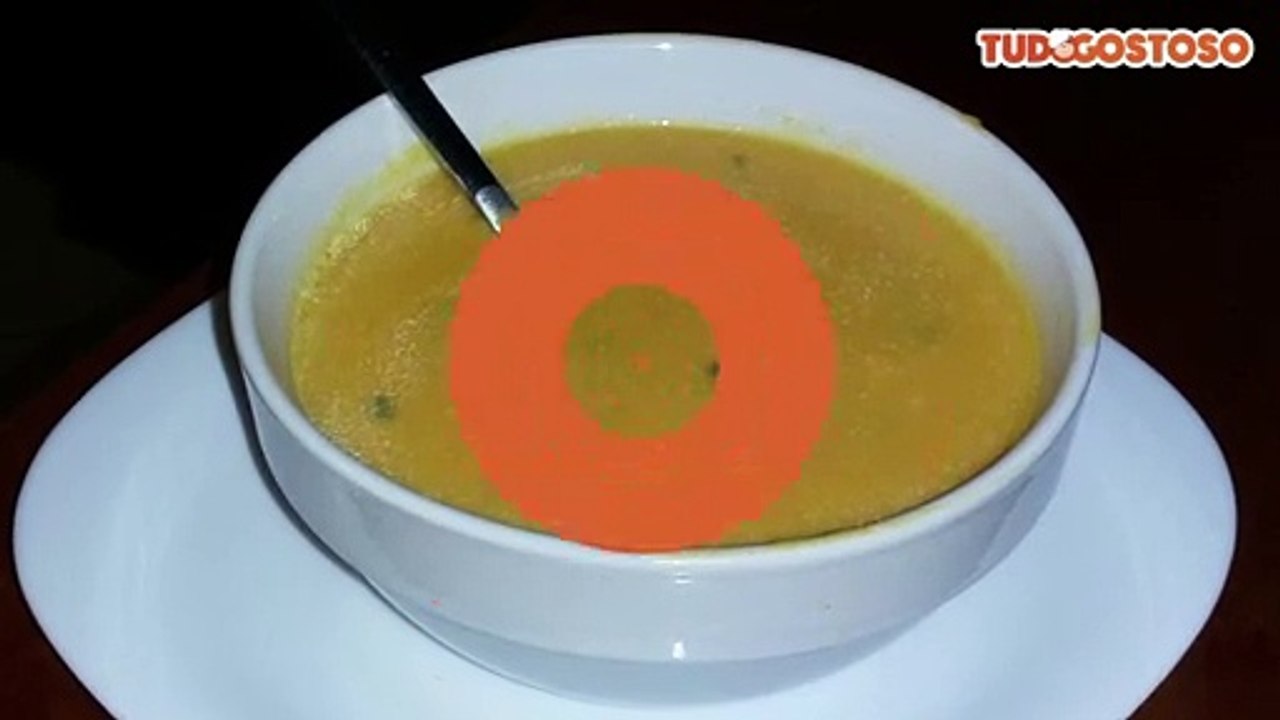 Creme de abóbora e camarão