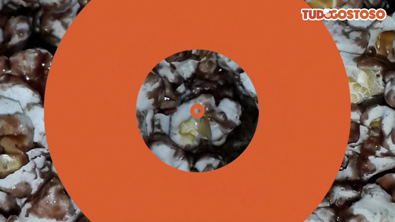 Pipoca de chocolate de pipoqueiro