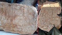 Tarihi eser kaçakçılarına suçüstü! Şüpheli araçta 1500 yıllık mezar steli ele geçirildi