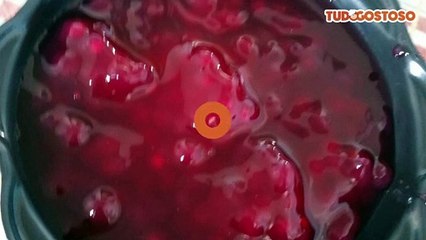 Sagu com Groselha