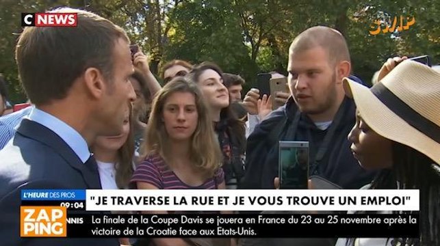 Je traverse la rue, je vous trouve un emploi : quand Emmanuel Macron conseille un chercheur d'emploi