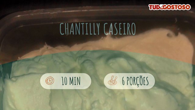 Chantilly caseiro