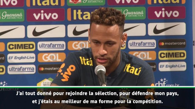 Brésil - Neymar : Je suis parti de Russie la tête haute
