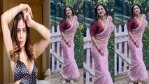 Shraddha Arya ने हनीमून से लौटते ही  तैयार हो  दिए दिलकश पोज़ ,साड़ी लुक वायरल | FilmiBeat