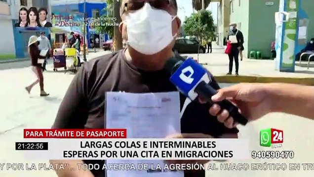 Usuarios denuncian que no hay citas para tramitar el pasaporte en Migraciones