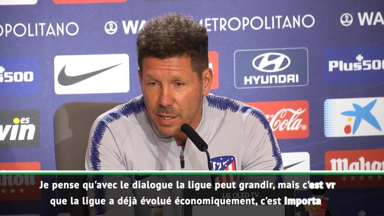 2e j. - Simeone sur la délocalisation des matches : "Il faut écouter les joueurs"