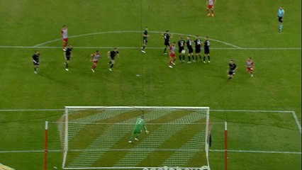 Ligue Europa - Le coup franc parfait de Fortounis pour lancer l'Olympiakos