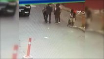Polisi görünce eroini yere atan torbacı kamerada