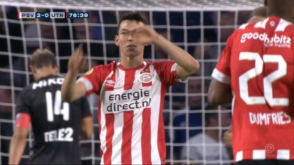 Pays-Bas - Lozano creuse l'écart pour le PSV avec un 3e but