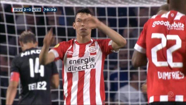 Pays-Bas - Lozano creuse l'écart pour le PSV avec un 3e but