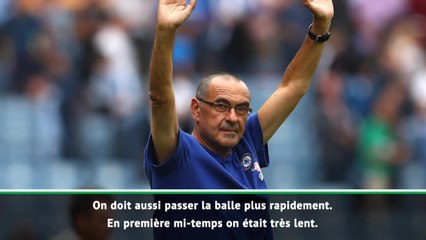 1e j. - Sarri : "On doit s'améliorer dans différents secteurs"