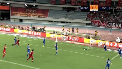Chine - La sublime volée de Lu Wei qui offre le derby au Shanghai SIPG