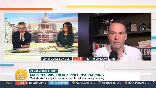 Good Morning Britain - Martin Lewis is calling for the government to intervene as he warns that people may have to choose between 'heating and eating'
