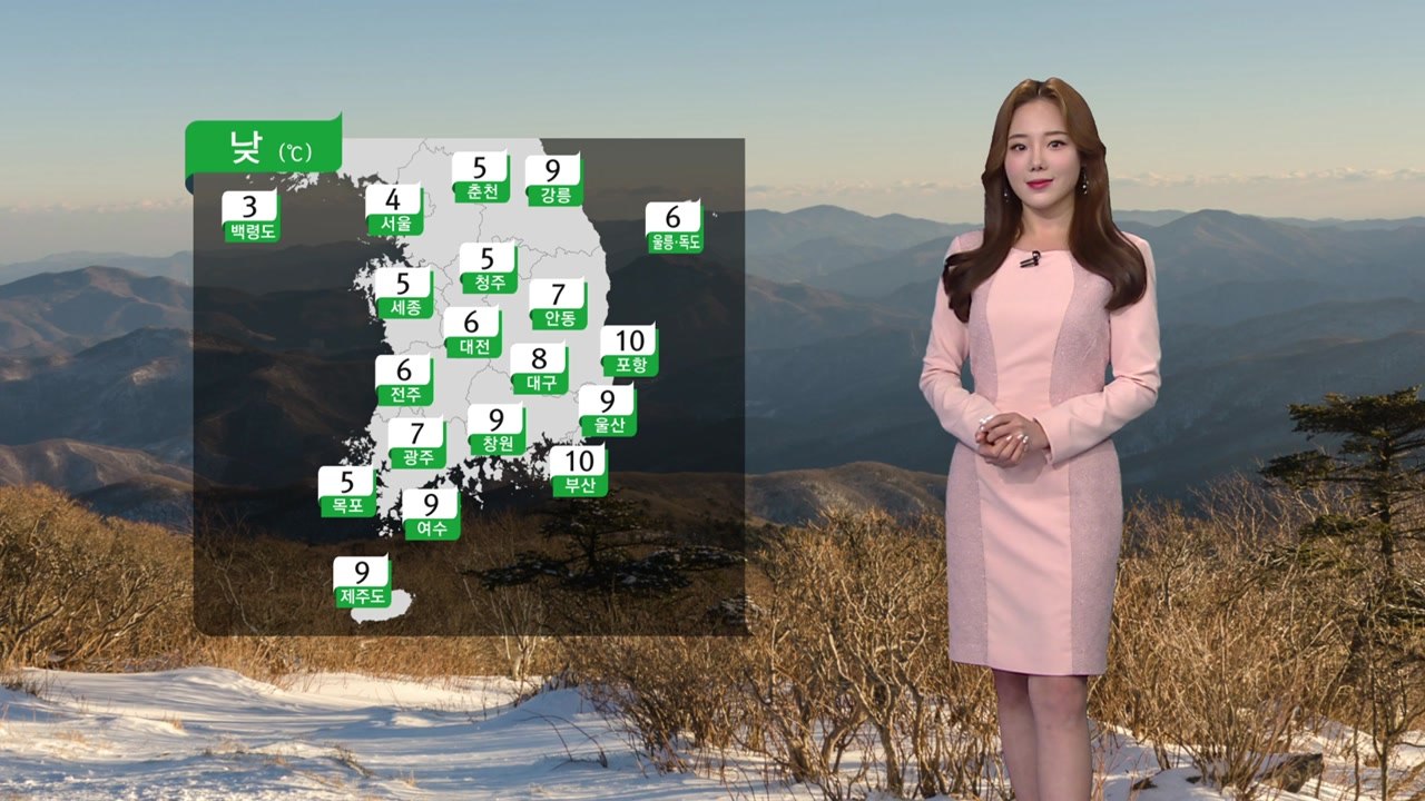[날씨] 내일 예년의 겨울 날씨...중서부 미세먼지 나쁨 / YTN