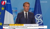 En plein sommet de l'Otan, Emmanuel Macron adresse un message de soutien aux Bleus avant la finale !