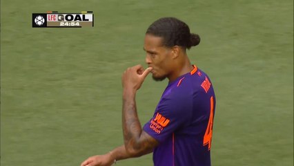 ICC - Van Dijk ouvre le score de la tête pour Liverpool