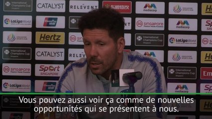 Atlético - Simeone : "Être au niveau des meilleures équipes du monde"