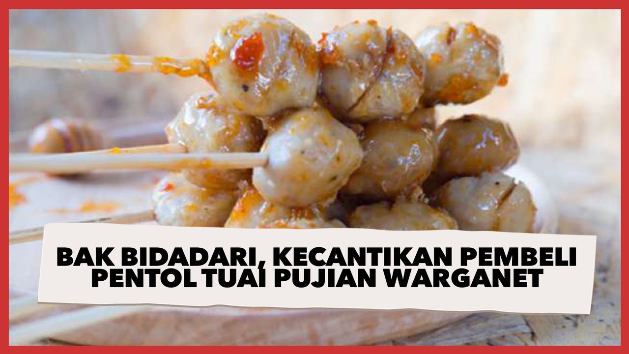 Bak Bidadari, Kecantikan Pembeli Pentol Tuai Pujian Warganet, Gerobaknya Ikut Bikin Salfok
