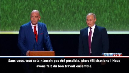 CdM 2018 - Infantino : "Le Mondial a changé notre perception de la Russie"
