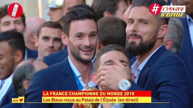 Lucas Hernandez chambre les Belges sur le perron de l'Elysée et se fait bâillonner par Olivier Giroud