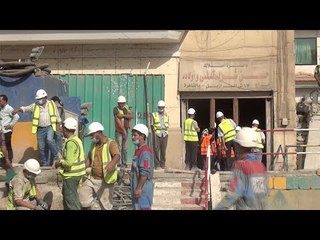 كامل الوزير يتابع أعمال ترميم عمارة الشربتلي بالزمالك