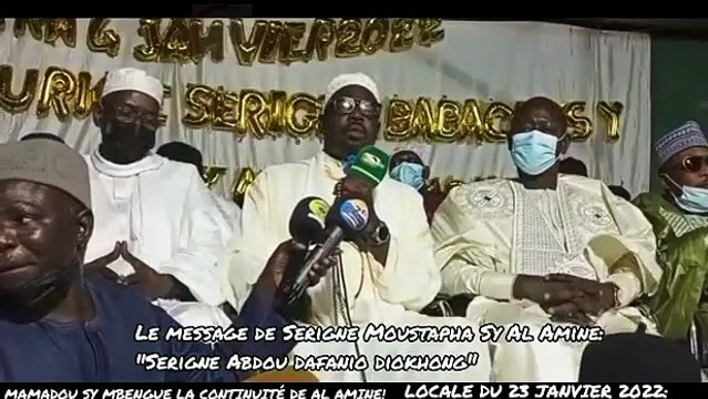 Élections locales, Tivaouane : Serigne Moustapha Sy al amine révèle le choix de la Hadara
