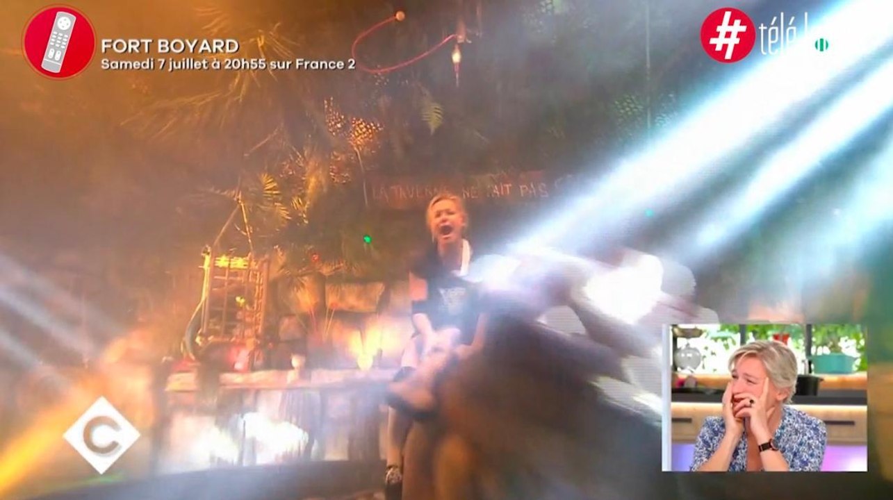 Violentes chutes en rafale pour Anne-Elisabeth Lemoine dans Fort Boyard, les images dévoilées dans C à vous