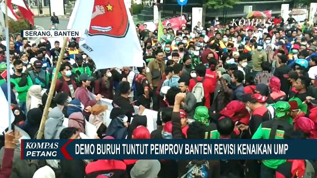Sejumlah Aliansi Buruh di Banten Kembali Demo Tuntut Kenaikan UMP