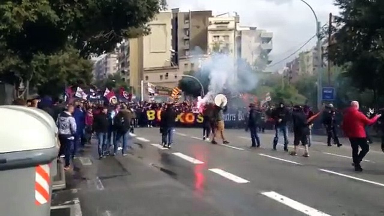 'Boixos Nois' protagonizan incidentes en el clásico Barça-Madrid