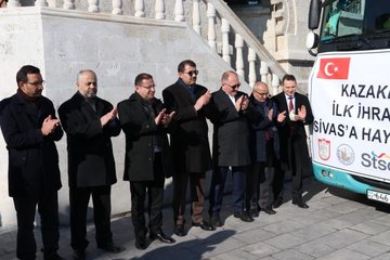 Sivas'tan Kazakistan'a ilk ihracat tırı uğurlandı