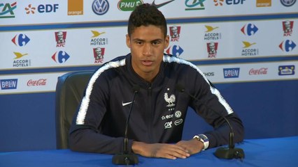 Bleus - Varane: "Il va falloir monter en intensité"