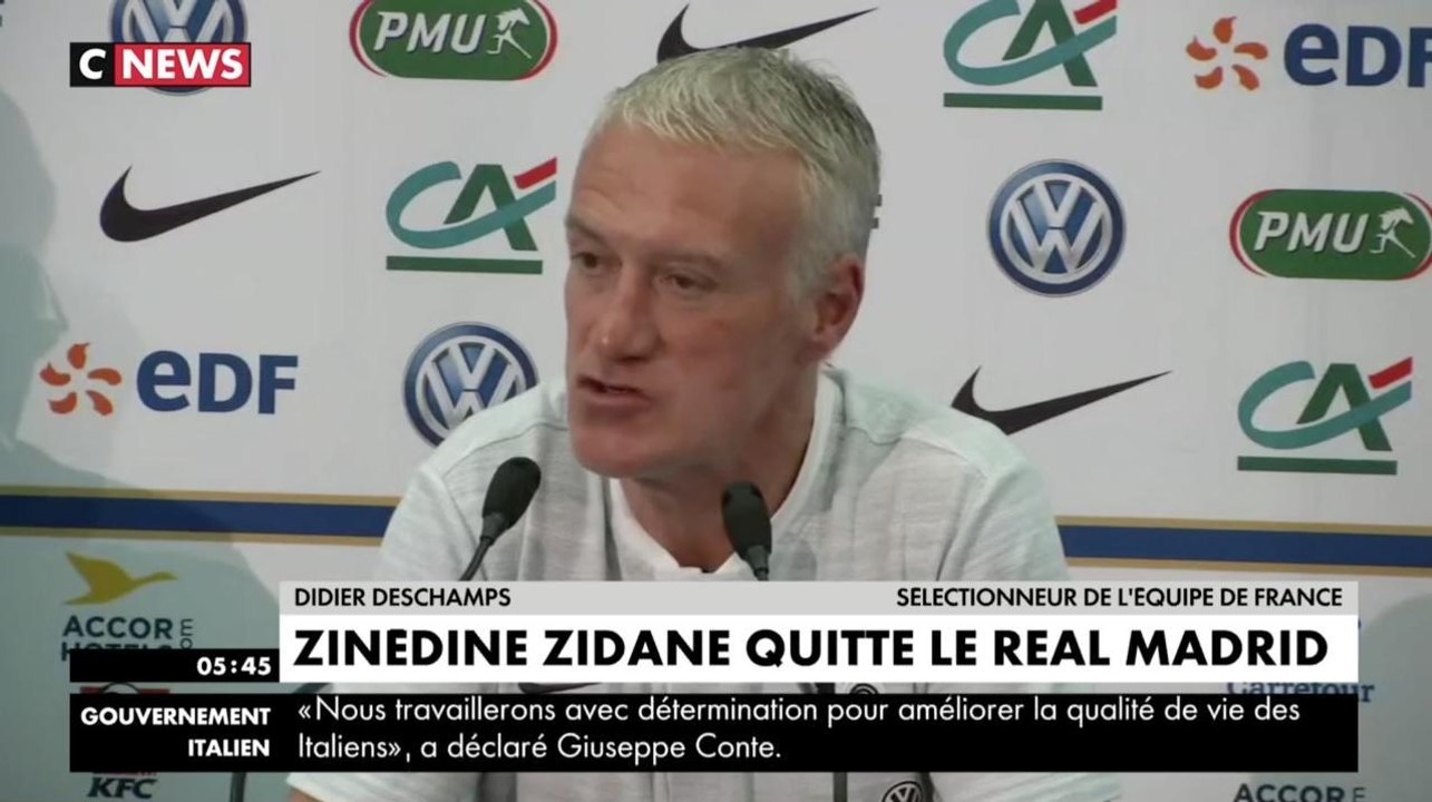 Didier Deschamps sur Zinédine Zidane : "Il sera sélectionneur"