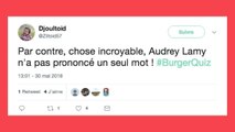 Audrey Lamy totalement muette dans Burger Quiz : les internautes s'amusent de la situation...