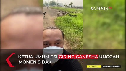 Detik-Detik Giring PSI Kejeblos Saat Sidak Lokasi Formula E di Ancol